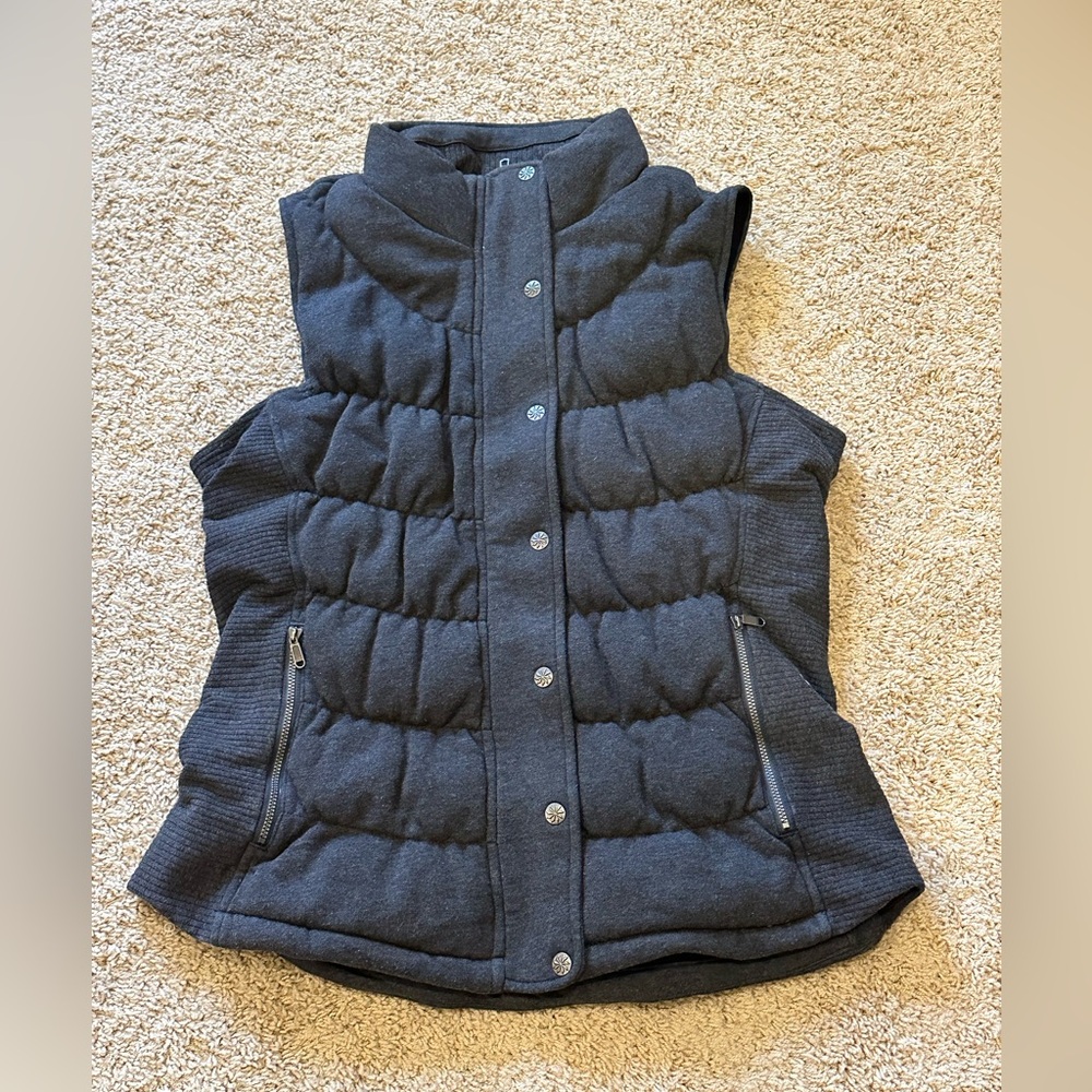 Athleta Dark Gray Puffer Vest